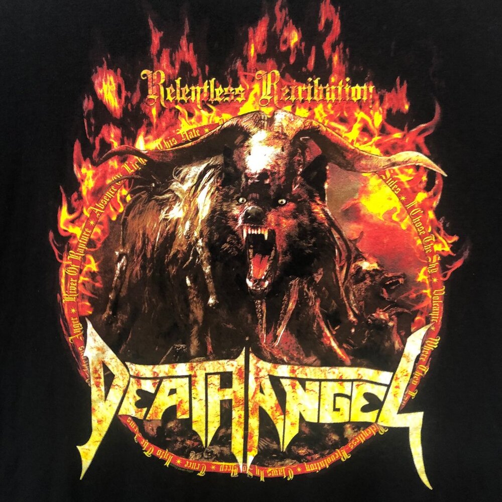 2010 Death Angel Tour T-shirt 2X Tee Thrash Metal Relentless Retribution Rare PP